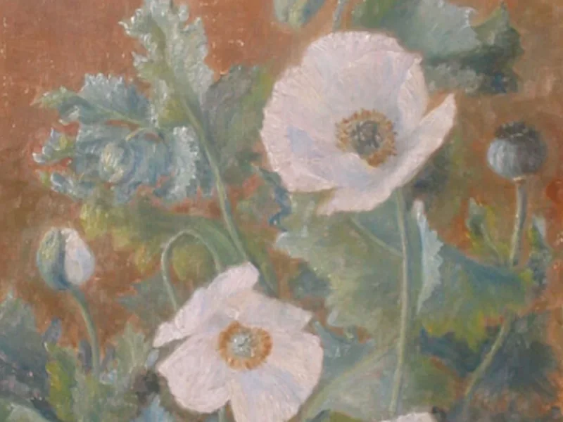 1849-Anthonie Leonore Christensen - White poppies.